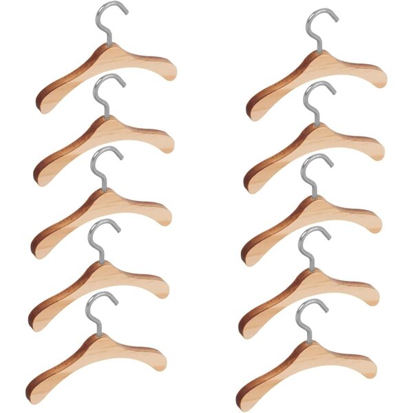 Set mit 10 Mini-Holzgürteln für Puppenkleidung 7,5 cm – Miniatur-Wohnaccessoires