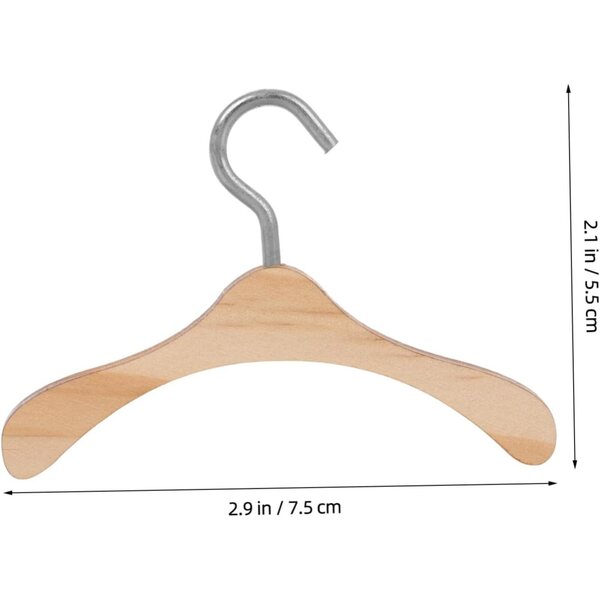 Set mit 10 Mini-Holzgürteln für Puppenkleidung 7,5 cm – Miniatur-Wohnaccessoires