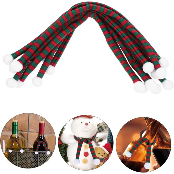10 Mini Foulards Decorativi Multifunzionali per bambole e Bottiglie - FUNNETOYU