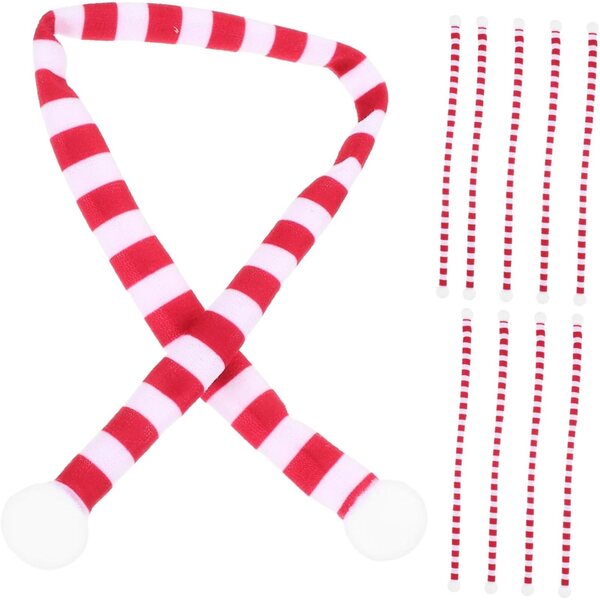 10 Mini Foulards Decorativi in Peluche per Bottiglie, bamboles e Progetti DIY