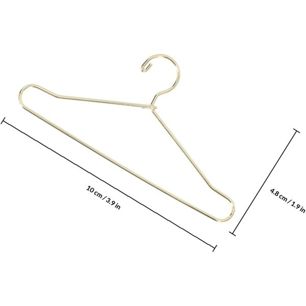 GARVALON Set mit 25 goldenen Mini-Metallgürteln für Puppenkleidung, 10 x 4,8 cm