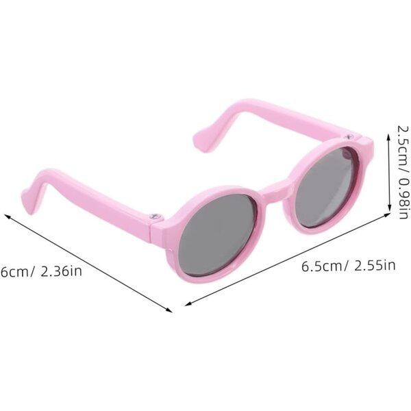 Set 4 Mini Occhiali da Sole Colorati per Bambole Accessori Giochi Bambini