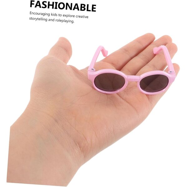 Set 4 Mini Occhiali da Sole Colorati per Bambole Accessori Giochi Bambini