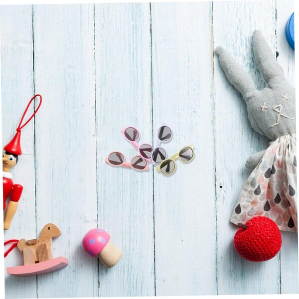 Set 4 Mini Occhiali da Sole Colorati per Bambole Accessori Giochi Bambini