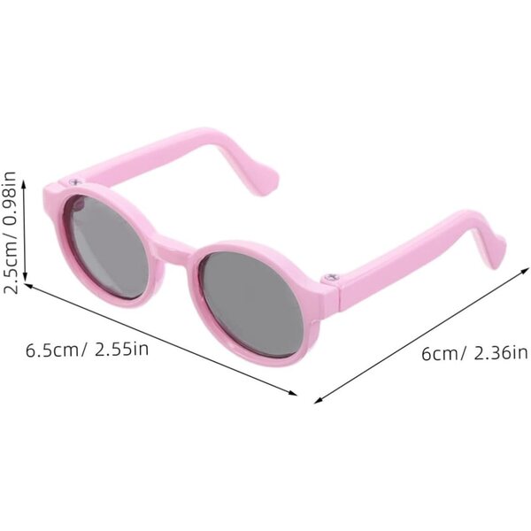 Set 4 Mini Occhiali da Sole Colorati per Bambole Accessori Giochi Bambini