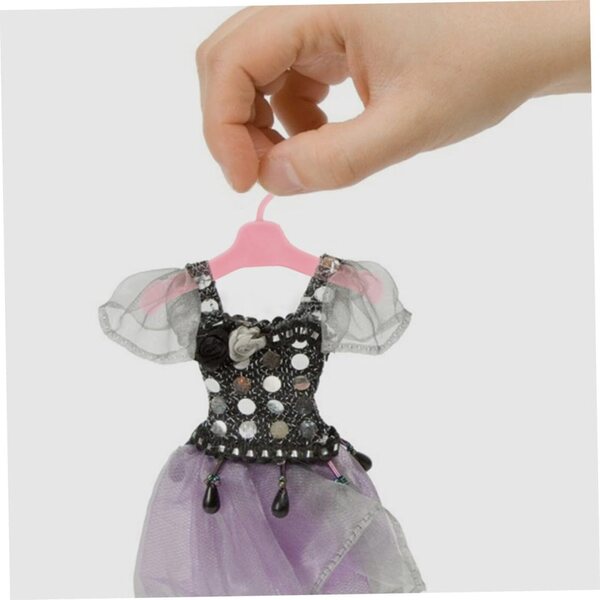 KOMBIUDA 60 Cintres Miniature per bamboles in Plastica Rosa Mini Appendiabiti