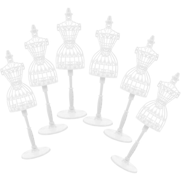 Toddmomy Set 6 Manichini Cavi Mini per Abiti Bambole Accessori Creativi