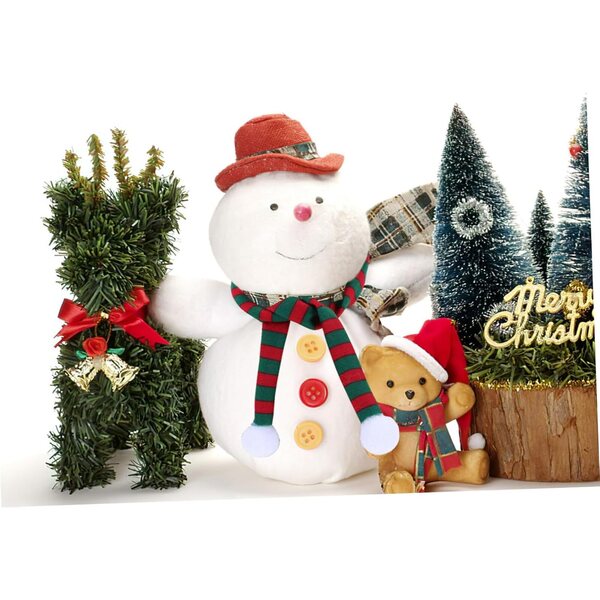 Set 10 Mini Foulards Decorativi in Tessuto per Botti e Pupazzi, Idea Regalo Natalizia