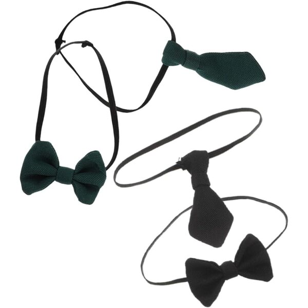 Set 4 Mini Nodi in Cotone per Bambole 20 cm - Accessori Decorativi e Cravatte Miniature