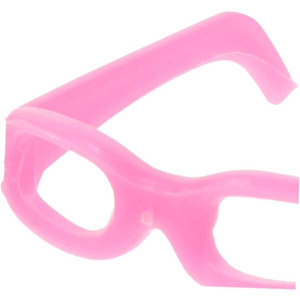 ORFOFE 30 Mini Occhiali per Bambole Colorati in Plastica per Decorazioni e DIY