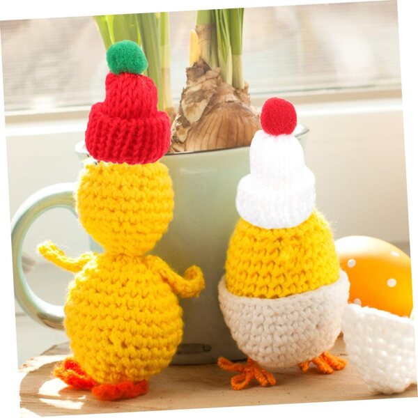 Set 12 Mini Cappelli e Sciarpe Natalizi in Lana per Decorazioni e Bricolage