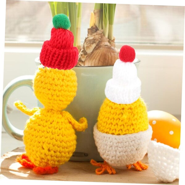 Set 12 Accessori Natalizi Mini Bonnet e Sciarpe DIY per Decorazioni Artigianali