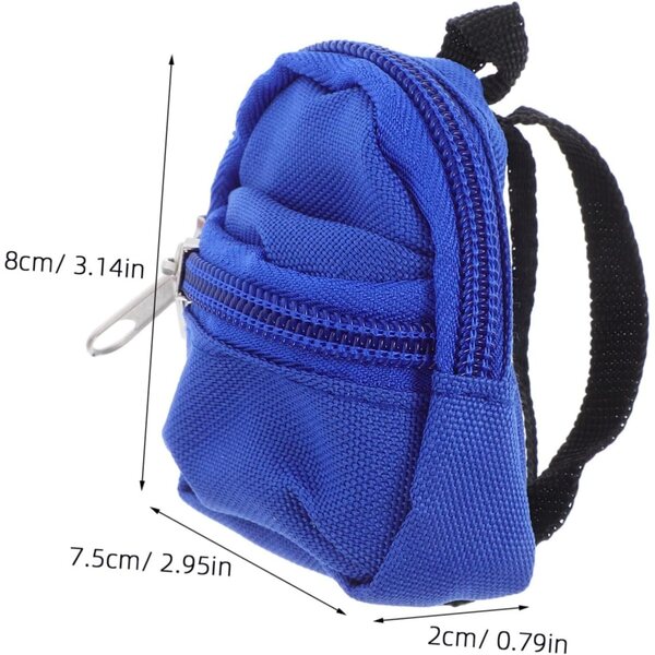 Set 10 Mini Zaini per Bambole con Accessori di Gioco Simulazione per Bambini