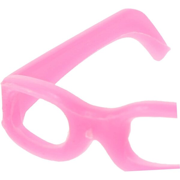 Set 30 Mini Occhiali per Bambole Colorati in Plastica ABS Accessori Moda