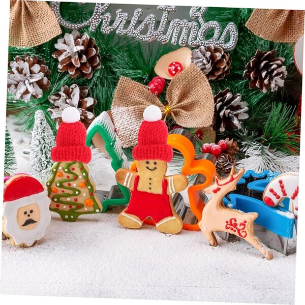 12 Mini Cappelli di Babbo Natale in Lana per Decorazioni e Accessori Natalizi