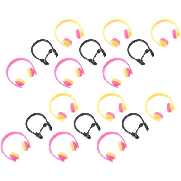 80 pezzi mini caschi decorativi per bambole accessori colorati per DIY e foto