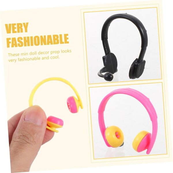 80 pezzi mini caschi decorativi per bambole accessori colorati per DIY e foto