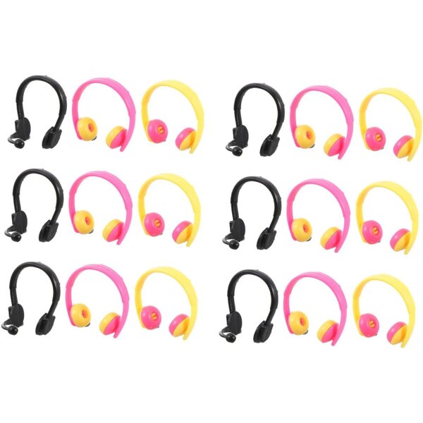 80 pezzi mini caschi decorativi per bambole accessori colorati per DIY e foto