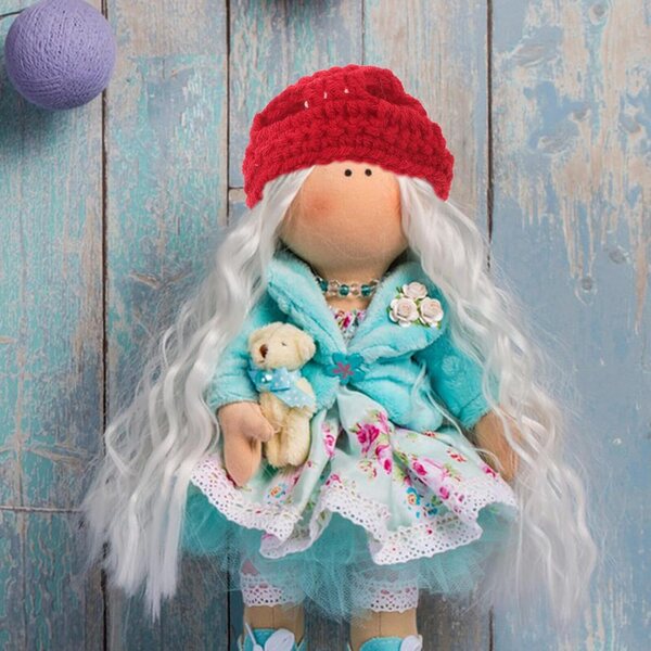 6 Mini Cappelli in Lana per Bambole e Animali, Accessori Decorativi DIY e Festivi