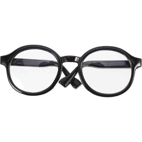 Lunettes nere trasparenti per bambole 20 cm – accessorio moda originale e versatile