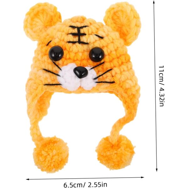 PartyKindom Mini Gelber Strick-Chapeau für Puppen – Kreative und dekorative Accessoires