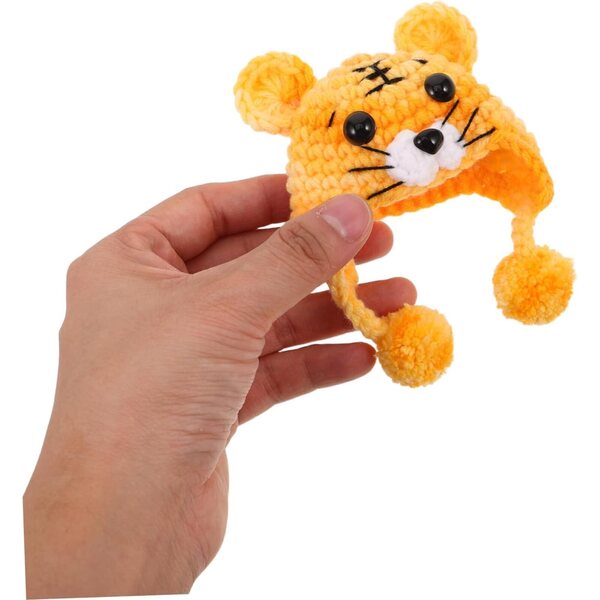 PartyKindom Mini Gelber Strick-Chapeau für Puppen – Kreative und dekorative Accessoires