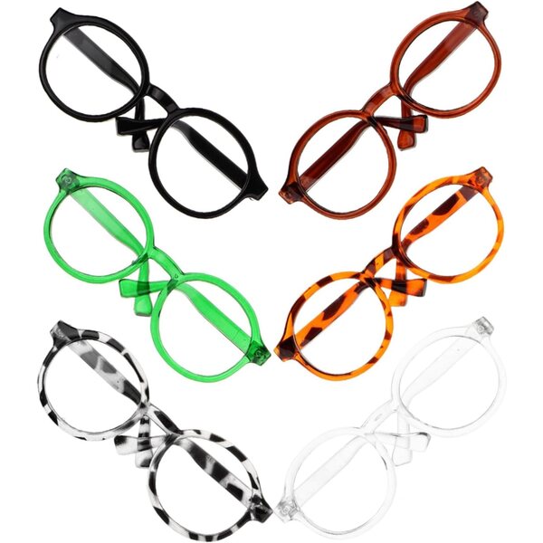 LRXIYODE 6 Mini Occhiali da Sole per Bambole - Accessori Resistenti e Decorativi