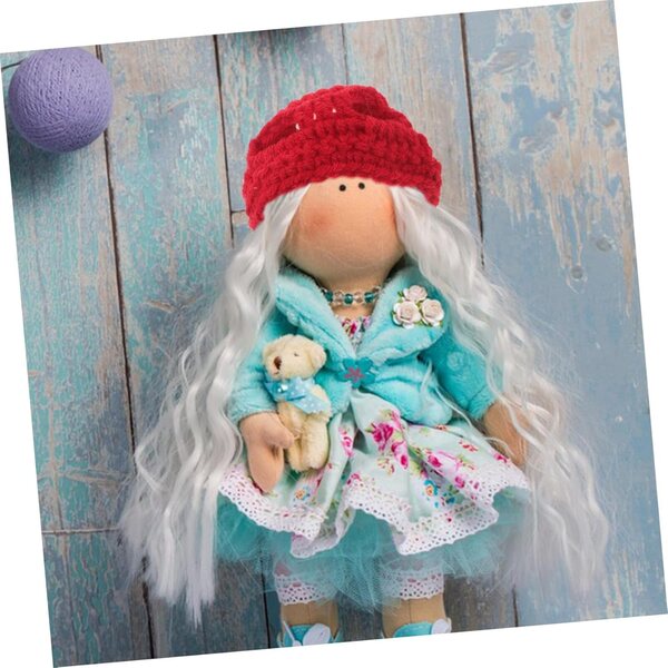 6 Mini Cappelli in Lana per Bambole - Accessori Fai-da-te e Decorazioni Natalizie