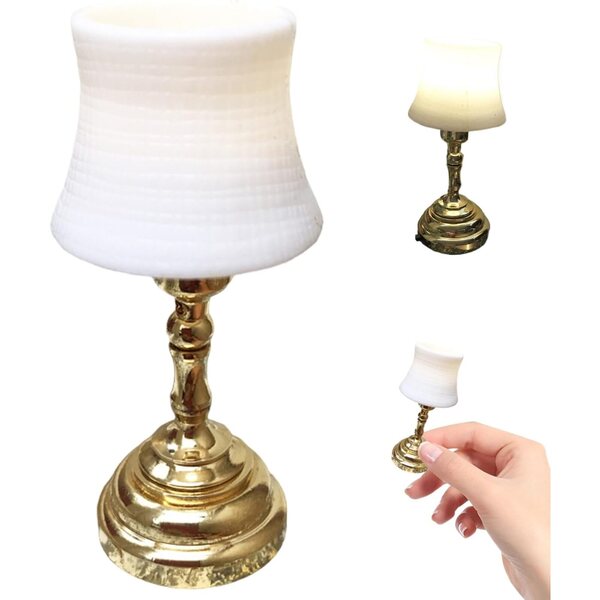 Puppenhaus-Miniaturlampe 1:12 batteriebetrieben – DIY-Dekoration