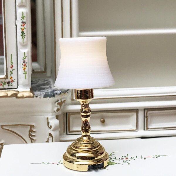 Puppenhaus-Miniaturlampe 1:12 batteriebetrieben – DIY-Dekoration