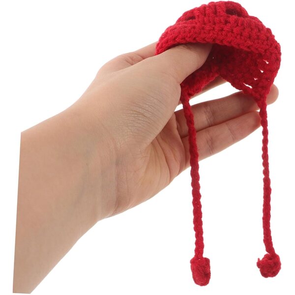 Set 6 Mini Cappelli in Lana per Bambole e Piccoli Animali - Accessori Decorativi