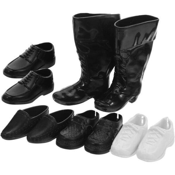 25 Paar Mini-Dekorationsschuhe für realistische und verschiedene Kunststoffpuppen