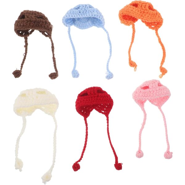 Mini cappelli natalizi PartyKindom 6 pezzi in filato per decorazioni e DIY