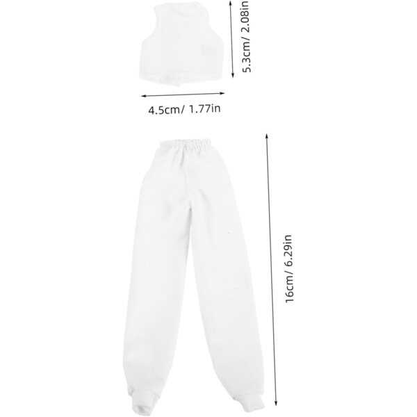 UPKOCH 4 Set Sommerkleidung für 30 cm Puppen – Weste und Sporthose