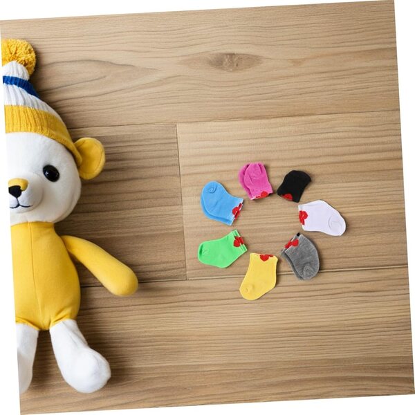 Set 7 Paia Calzini Multicolori per Bambole da 45 cm - Accessori Stoffa WEKAMOS