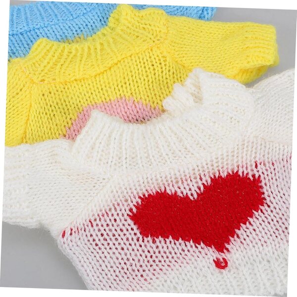 Set 3 Pezzi Abiti Orsetto in Lana per Bambole - Accessori Gioco e Decorazione