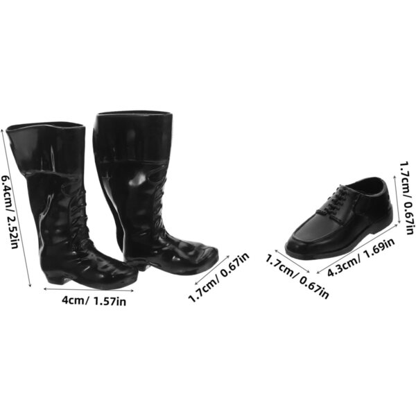 Set mit 25 Paar Schuhen für Miniaturpuppen, dekorative Accessoires und kreatives Spielen