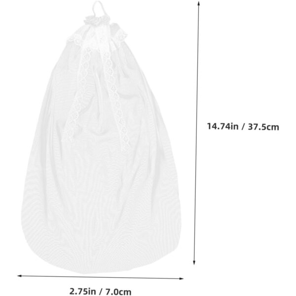 Voile da Sposa per Bambola Bianco Miniatura Fatto a Mano Accessorio Elegante