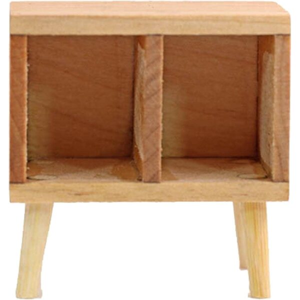 Miniaturtisch aus Holz für Puppenhaus 1:12, ohne Schubladen