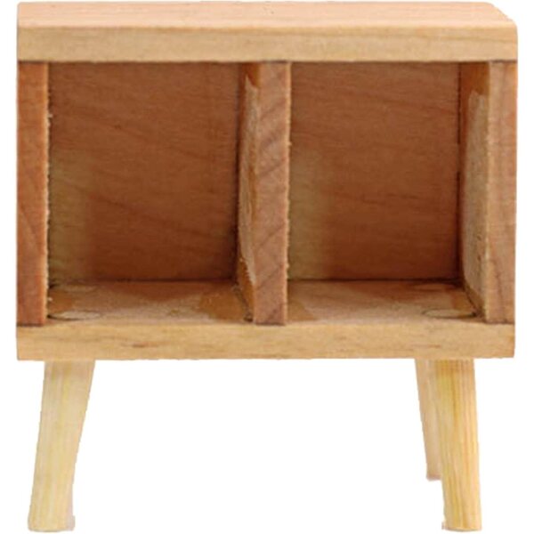 Miniaturtisch aus Holz für Puppenhaus 1:12, ohne Schubladen