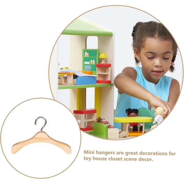 Set mit 10 Mini-Gürteln aus Naturholz 4,5 cm für BJD-Puppenkleidung