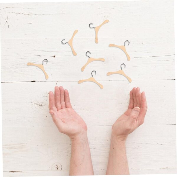 Set mit 10 Mini-Gürteln aus Naturholz 4,5 cm für BJD-Puppenkleidung
