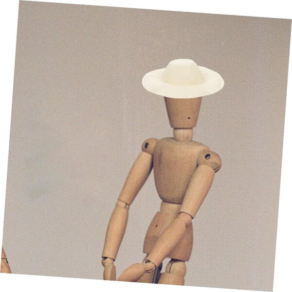 PartyKindom 10 mini cappelli di paglia beige per bambole - accessori decorativi DIY