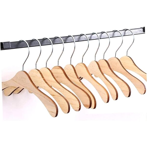 ifundom 12 Kleiderbügel aus Holz 12 cm für Puppen – widerstandsfähiger und organisierter Miniatur-Kleiderbügel