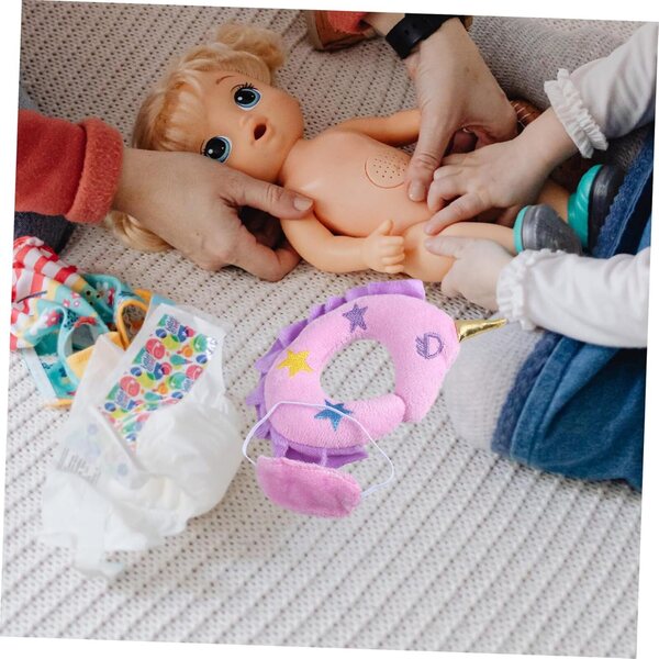 UPKOCH Mini-Puppenzubehör-Set: Augenmaske und dekoratives Nackenkissen
