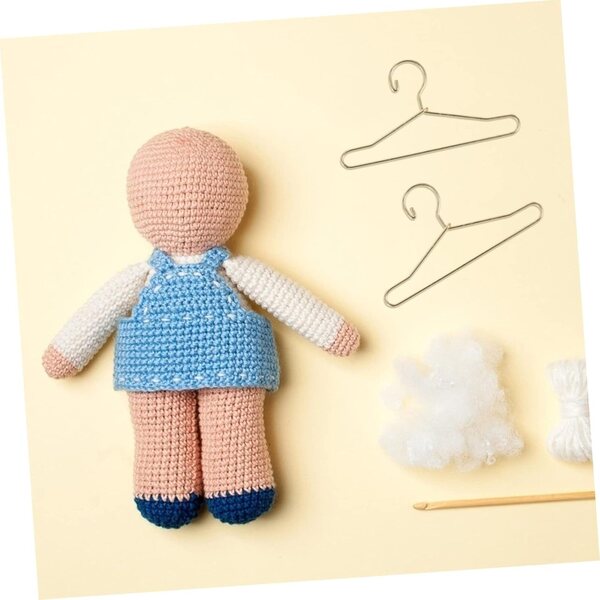 Set 20 Mini Cintretti Dorati per Vestiti di Bambole, Robustezza e Design Elegante