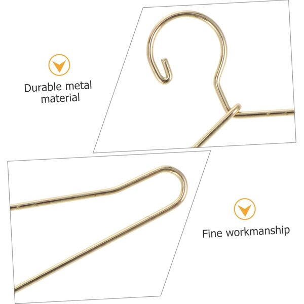 Set 20 Mini Cintretti Dorati per Vestiti di Bambole, Robustezza e Design Elegante