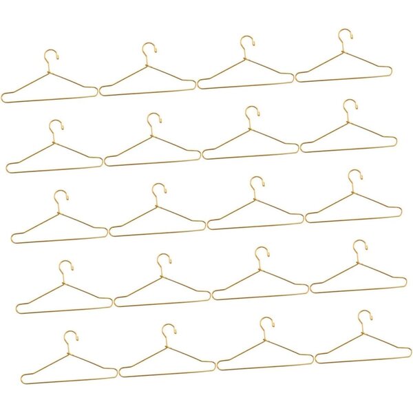 20 Mini-Goldmetallic-Gürtel für Puppenkleidung und Haustiere