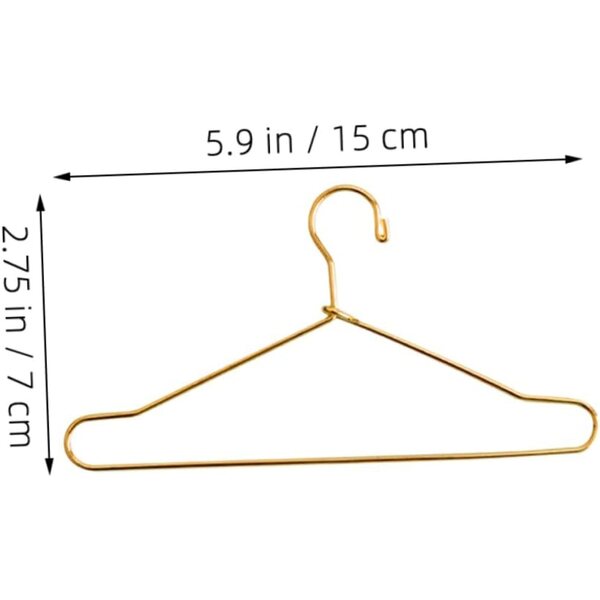 20 Mini-Goldmetallic-Gürtel für Puppenkleidung und Haustiere