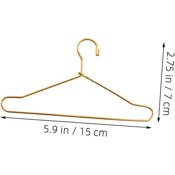 20 Mini-Goldmetallic-Gürtel für Puppenkleidung und Haustiere